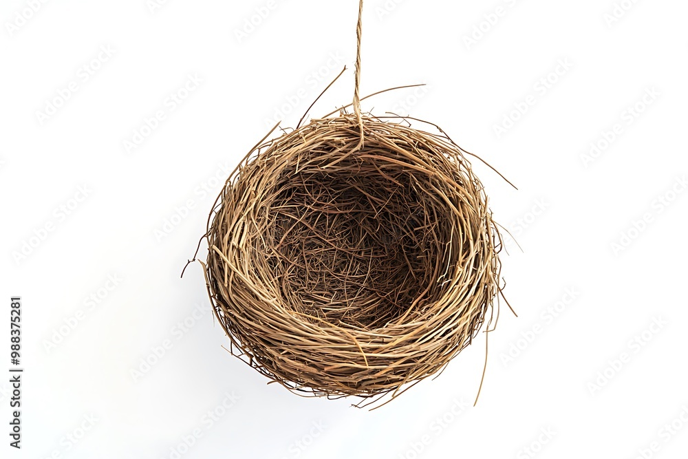Obraz premium bird nest isolated on white background