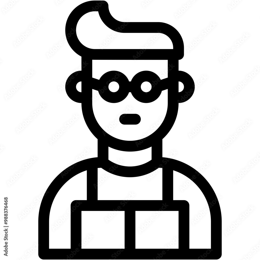 Vector Icon Book reader, learner, student, scholar Vector Icon Book reader, learner, student, scholar