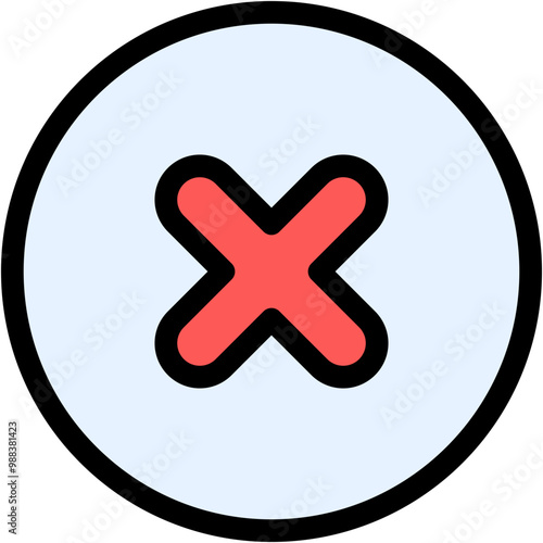Vector Icon Cross, delete, false, remove, wrong
