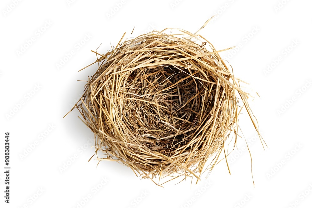 Bird nest isolated. Bird nest isolated.