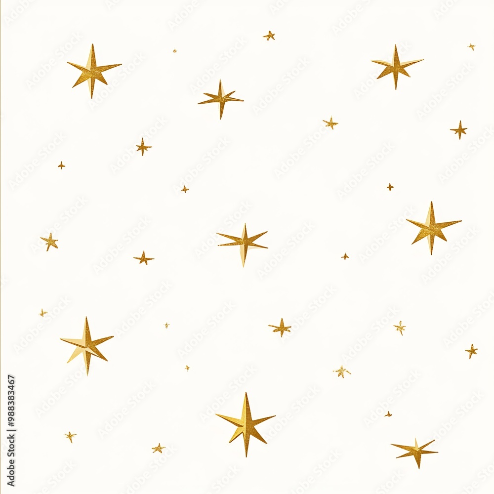 Clean minimalistic New Year card with a soft ivory background and a pattern of small elegant gold stars arranged in a subtle grid layout Clean minimalistic New Year card with a soft ivory background and a pattern of small elegant gold stars arranged in a subtle grid layout