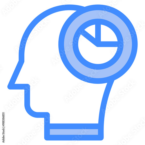 Vector Icon analysis, mind, thought, user, human brain