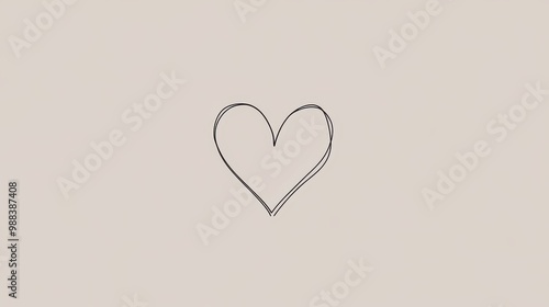 Minimalist Heart Symbol: A Simple Yet Powerful Expression of Love photo