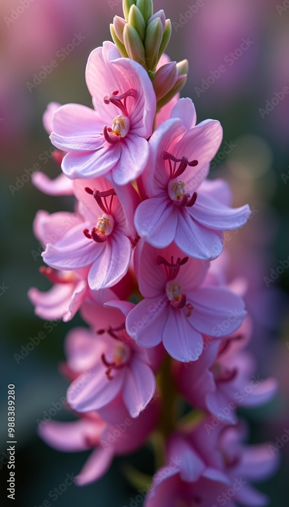 Pink Hyacinth Blooms Radiating Elegance and Charm in Soft Light for Perfect Phone Wallpaper Pink Hyacinth Blooms Radiating Elegance and Charm in Soft Light for Perfect Phone Wallpaper