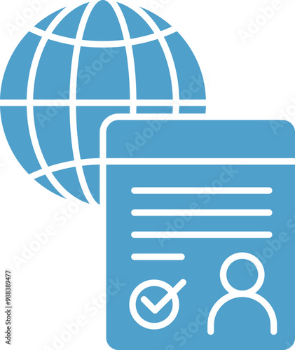 Immigration Visa Icon