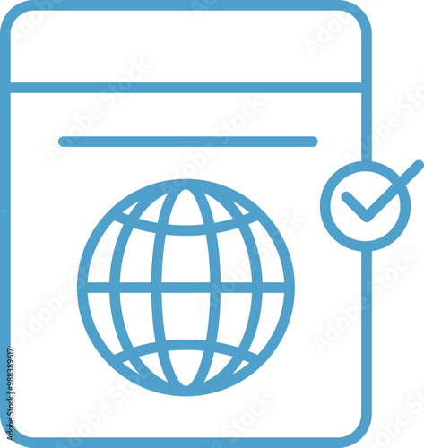 Immigration Visa Icon