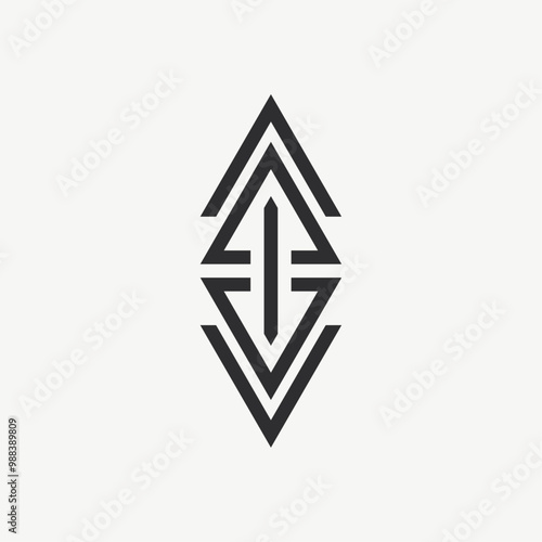 Free Download Modern Triangle Arrow Logo Vector Illustration - GFXLoad