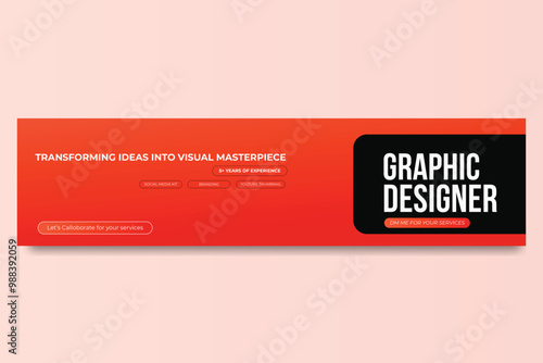 Linkedin banner design template