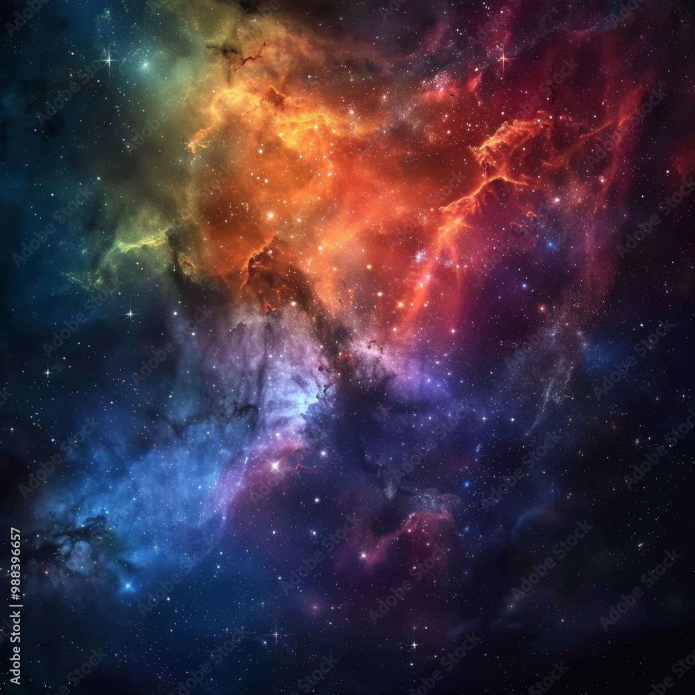 Obraz premium Universe abstract background, colorful space galaxy clouds nebula, stary cosmos, universe wallpaper
