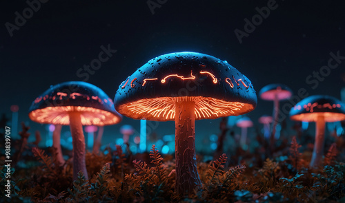 Mushrooms with new look and style 