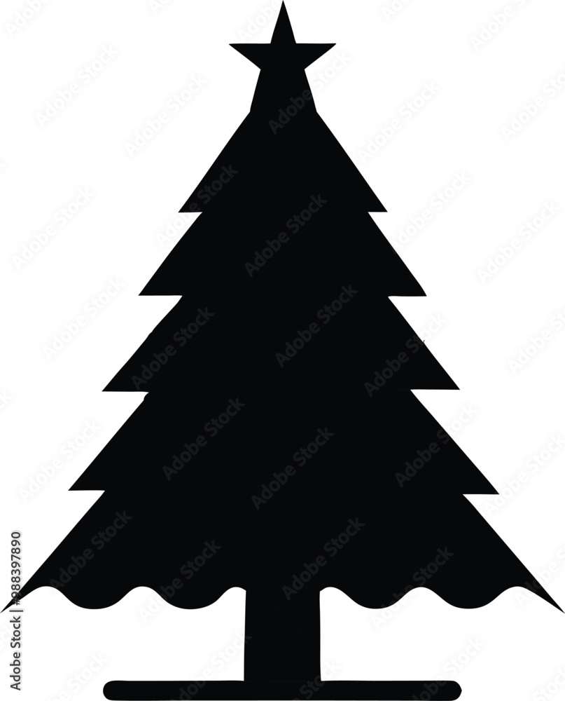 Fototapeta premium Christmas tree , white background