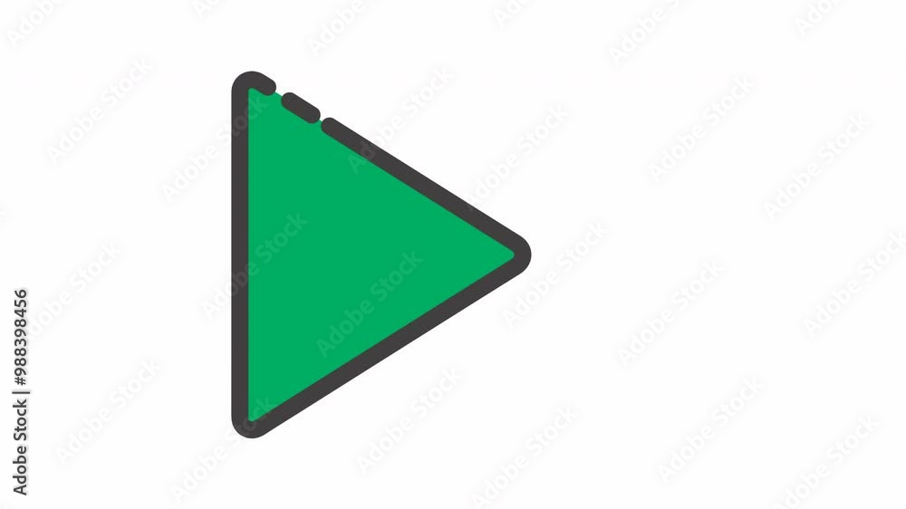 Animated green Play Button transparent background Animated green Play Button transparent background