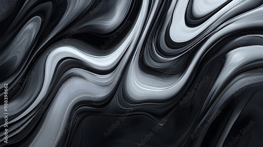 Obraz premium Monochromatic abstract background with shades of grey and black