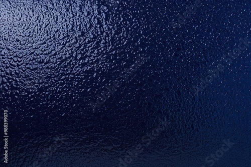 Dark Blue Polished Grainy Texture with Shiny Reflective Surface and Light Effects