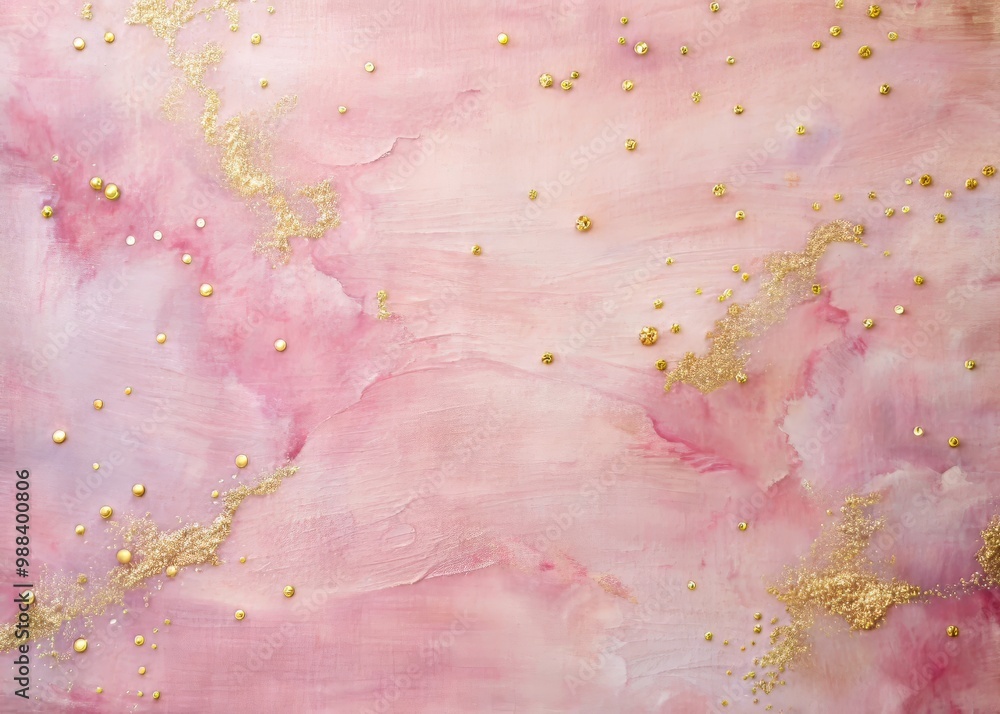 Pink Hue Provides a Calming Canvas for Delicate Gold Accents Pink Hue Provides a Calming Canvas for Delicate Gold Accents
