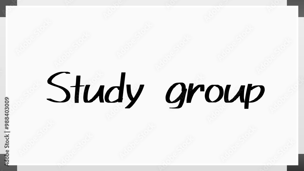 Study group のホワイトボード風イラスト Study group のホワイトボード風イラスト