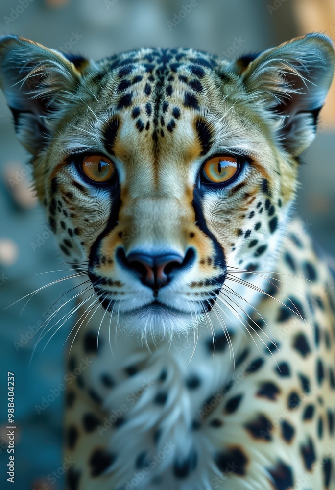 Fototapeta premium close up portrait of a leopard