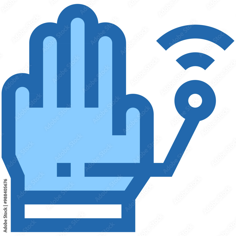 Vector Icon Hand Sensor, Technology, 5G, internet, wireless Vector Icon Hand Sensor, Technology, 5G, internet, wireless