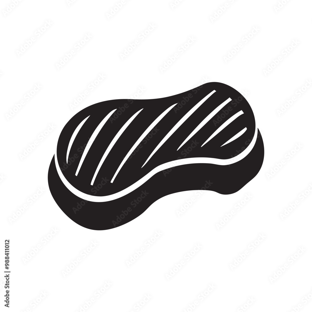 Large Piece of Meat Steak Vector Illustration Printable Graphic Design Large Piece of Meat Steak Vector Illustration Printable Graphic Design