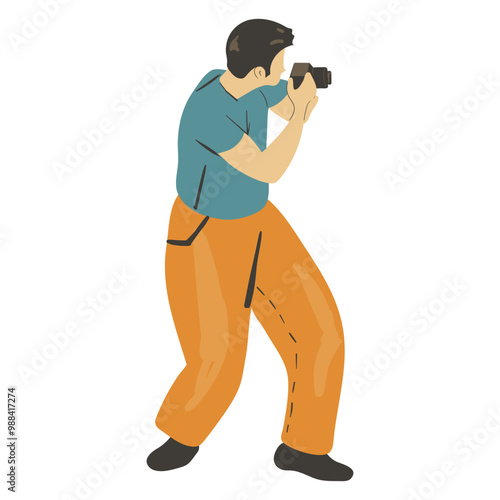Photographer Character Illustration
