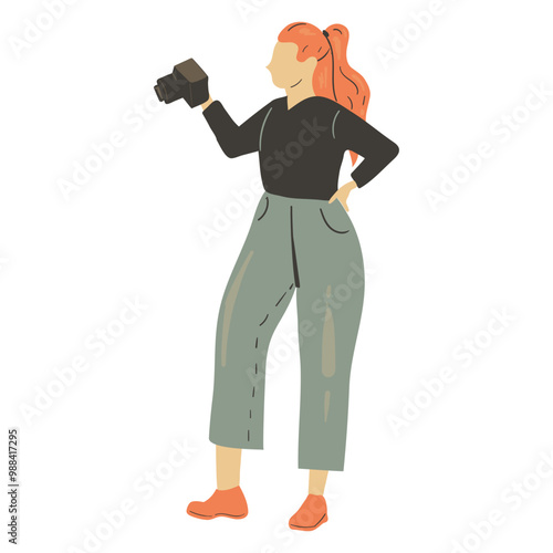 Photographer Character Illustration