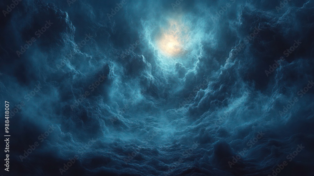 dark, mystical night sky evoking Halloween with deep colors and an abstract gloomy background. e eerie glow of a sun and fog of mystery dark, mystical night sky evoking Halloween with deep colors and an abstract gloomy background. e eerie glow of a sun and fog of mystery