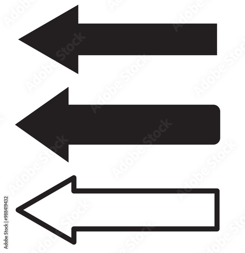 Long arrow. Black arrow pointing right. Black large arrow pointing right. Bold thine long arrow. Vector illustration. Black horizontal arrow. Straight long arrow vector icon.