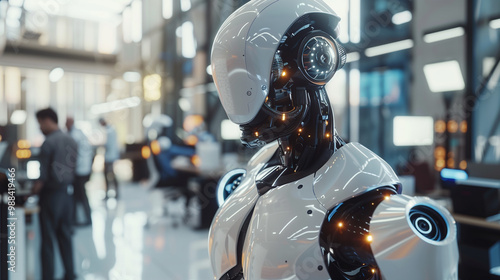 Artificial intelligence integrated into modern working processes and workflows, showcasing the role of AI in automation, decision-making, and optimizing productivity in business and technology.