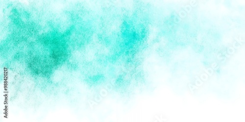 Abstract watercolor background with soft blue and white tones.