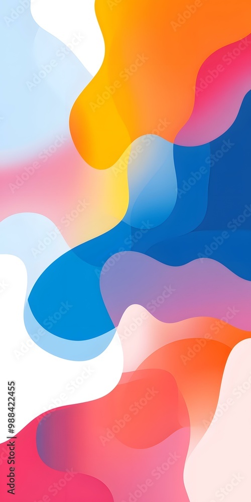 Abstract Background with Colorful Fluid Shapes Abstract Background with Colorful Fluid Shapes