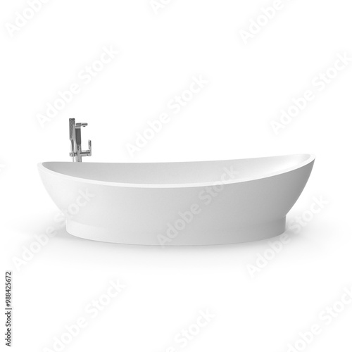 Freestanding Bathtub With Faucet PNG