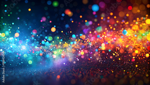 Abstract background with colorful particles , particles, abstract, background, texture, design, vibrant, colorful