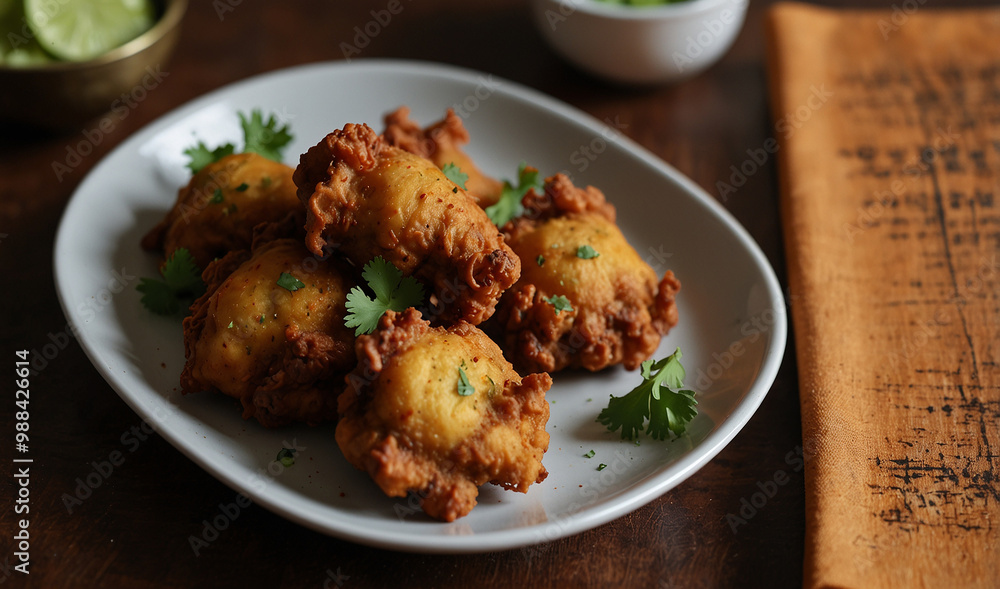 Pakoras with new style and look Pakoras with new style and look