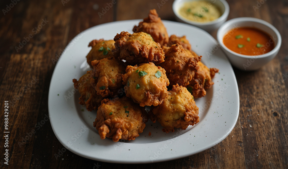 Pakoras with new style and look Pakoras with new style and look