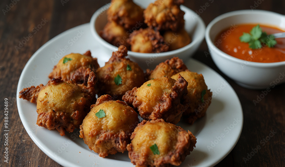 Pakoras with new style and look Pakoras with new style and look