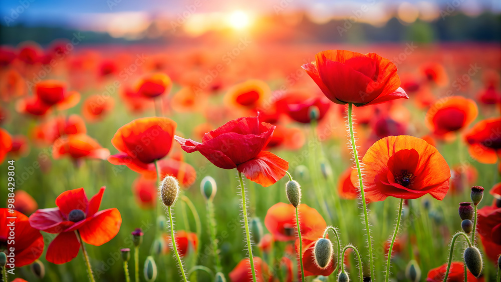 Vibrant red poppies blooming in a field, floral, flowers, nature, red, vibrant, blooming, field, garden, petals Vibrant red poppies blooming in a field, floral, flowers, nature, red, vibrant, blooming, field, garden, petals