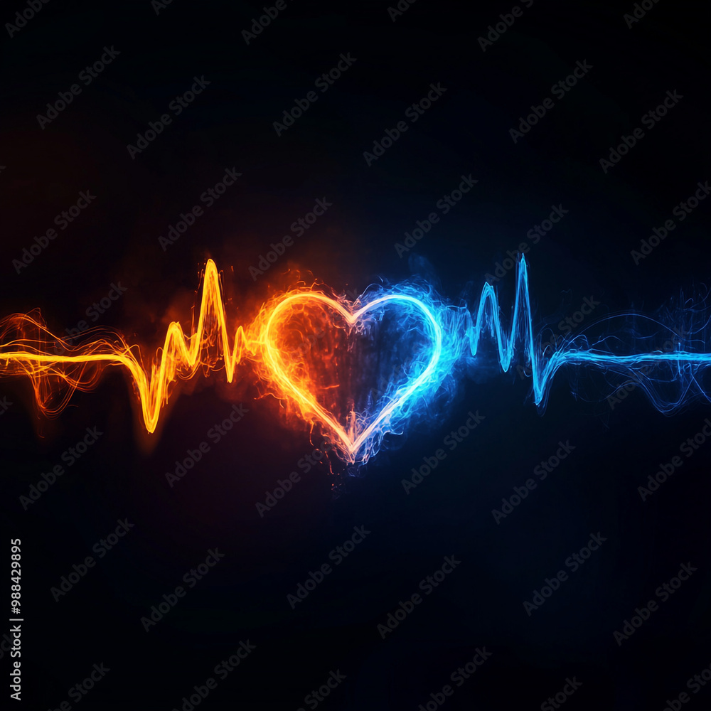 ECG Electrocardiogram, Heart beat line end of life, Art design health medical heartbeat pulse ECG Electrocardiogram, Heart beat line end of life, Art design health medical heartbeat pulse