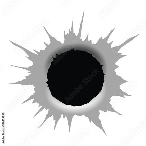 Bullet hole design for your projects