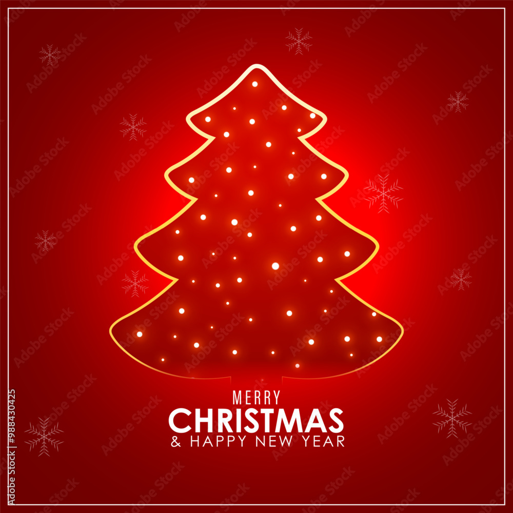 Vector illustration of Merry Christmas social media feed template Vector illustration of Merry Christmas social media feed template