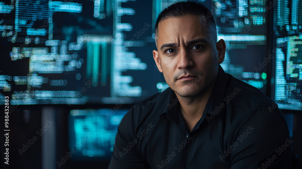 Cybersecurity Expert in a Secure Control Room