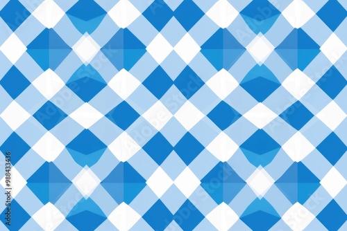 A blue and white checkered background with a diagonal pattern, suitable for use in graphic design or as a texture