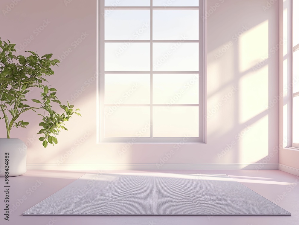 Serene Indoor Plant Display Enhancing a Cozy Room Atmosphere with Natural Greenery and Soft Light, Bringing Calmness and Freshness to the Living Space Serene Indoor Plant Display Enhancing a Cozy Room Atmosphere with Natural Greenery and Soft Light, Bringing Calmness and Freshness to the Living Space