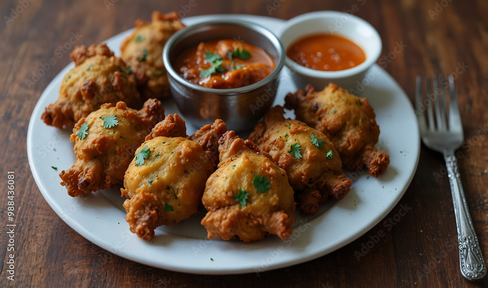Pakoras with new style and look Pakoras with new style and look