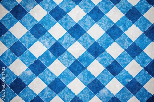 A blue and white checkered tablecloth, ideal for rustic or vintage-themed events