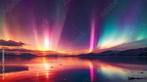 very beautiful aurora