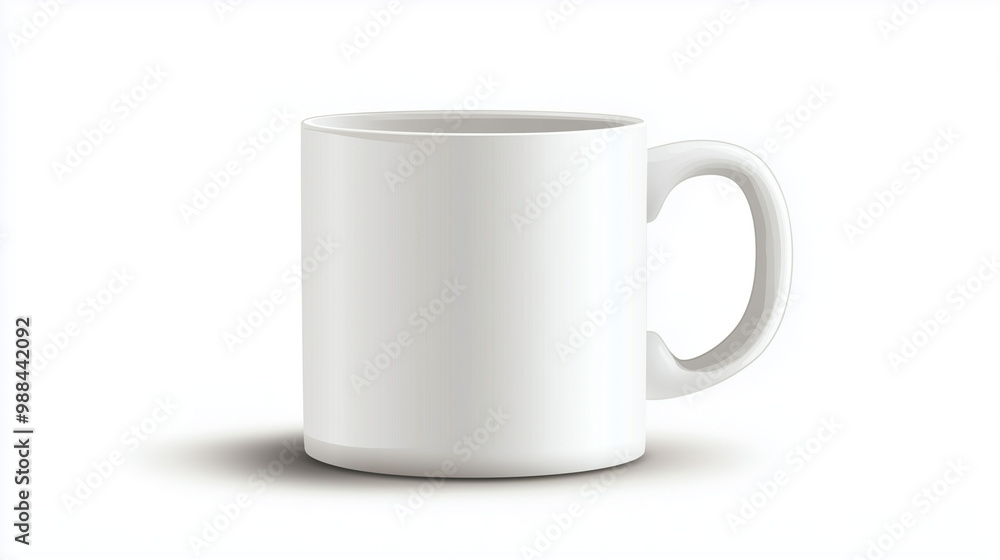 White coffee mug isolated on a solid white background. isolated on a solid white background. Illustrations
White coffee mug isolated on a solid white background. isolated on a solid white background. Illustrations