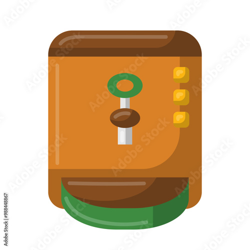 Tea vending machine flat icon vector, coffee machine clip art, hot chocolate vending machine, automatic drink dispenser flat illustration