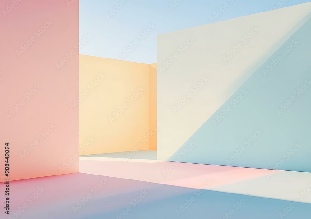Abstract Minimalist Geometric Shapes Background Abstract Minimalist Geometric Shapes Background