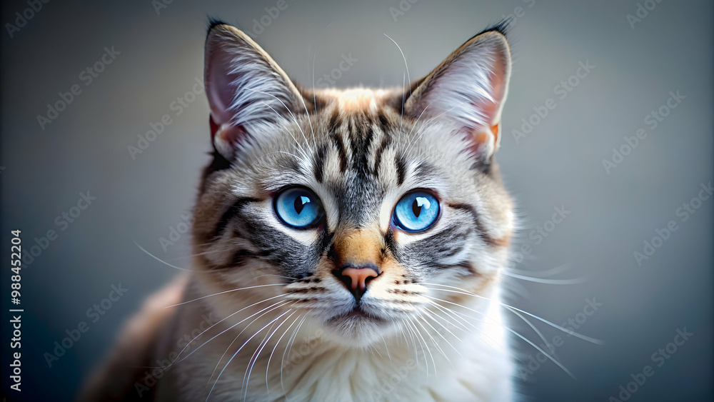 Beautiful cat with mesmerizing blue eyes, cat, kitten, feline, blue eyes, pet, adorable, domestic, fur, whiskers, cute Beautiful cat with mesmerizing blue eyes, cat, kitten, feline, blue eyes, pet, adorable, domestic, fur, whiskers, cute