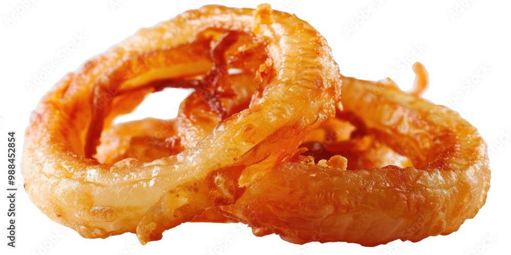 A creative arrangement of onion rings piled high, ideal for food photography or culinary themed designs A creative arrangement of onion rings piled high, ideal for food photography or culinary themed designs